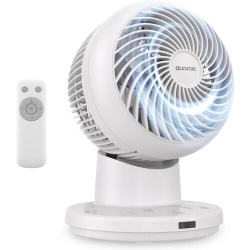 Tweedekans Auronic Tafelventilator - Mini Ventilator - Met Afstandsbediening en Timer - Automatische Oscillatie 85° - 9 Meter Luchtstroom - Wit