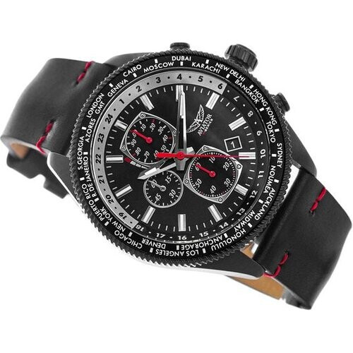 Tweedekans Aviator - Heren Horloge F-Series Black Eagle AVAW9485 - Zwart