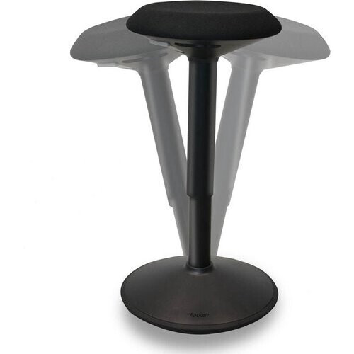 Tweedekans Bckz Wiebelkruk Zwart | Hoogte 55-80cm | Balanskruk | Zit-sta kruk | Ergonomische bureaustoel | zadelkruk