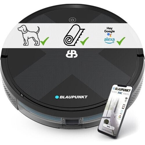 Tweedekans Blaupunkt Bluebot XVAC – Robotstofzuiger met Laadstation – Gyro Navigatie - Met dweilfunctie door los te verkrijgen dweilmodule