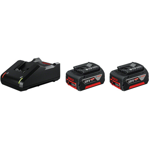 Tweedekans Bosch Professional 18V 4,0 Ah GBA Accu (2x) en snellader