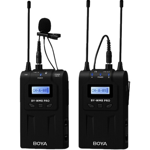 Tweedekans Boya UHF Duo Lavalier Microfoon Draadloos BY-WM8 Pro-K1