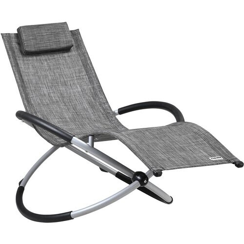 Tweedekans Casaria Ligstoel Napels – Ergonomisch Inklapbaar – Polyester Grijs