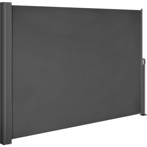 Tweedekans Casaria Windscherm Nosara - 180x300cm Uitschuifbaar - Antraciet