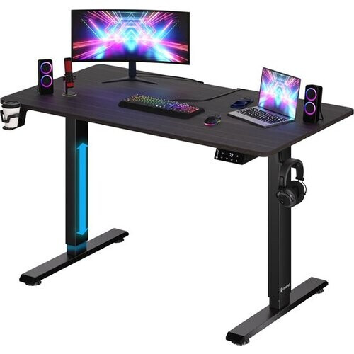 Tweedekans Casaria Zit Sta Bureau – Hoogte Verstelbaar Elektrisch - 110x60cm Bruin