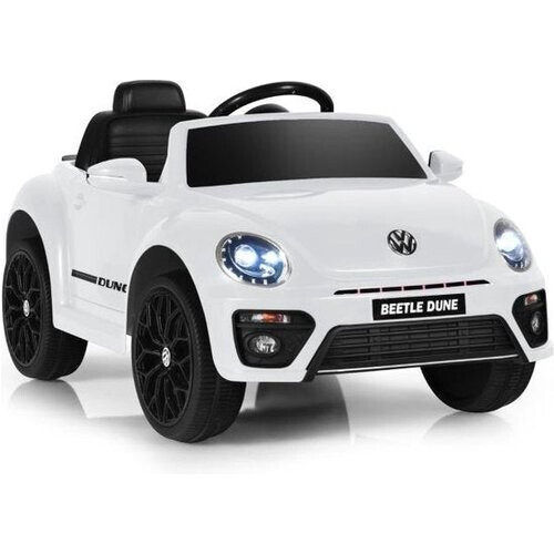 Tweedekans Coast 12V kinderauto met 2,4 g afstandsbediening met muziek en LED -lichten wit 115 x 67 x 57 cm wit