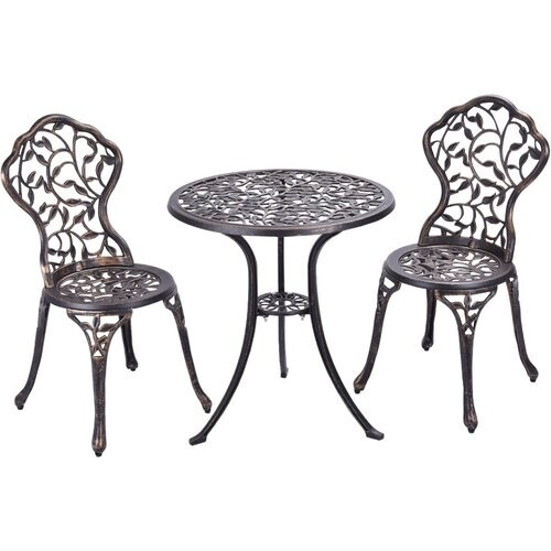 Tweedekans Coast - 3-Delige buiten bistro set - Tafel en twee stoelen