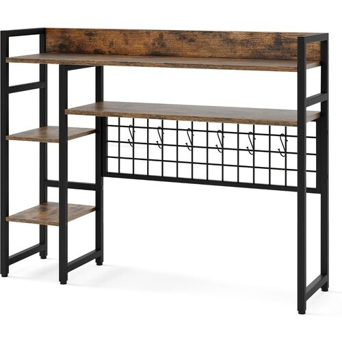 Tweedekans Coast Bureau-Organizer Koffie – 94 x 25 x 74 cm – 4 Lagen met Roosterpaneel en 6 Haken