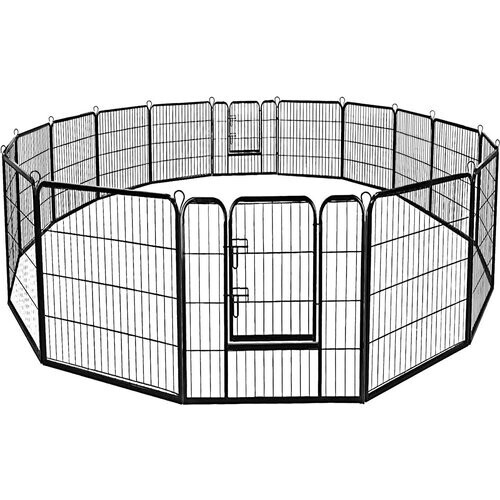 Tweedekans Coast Dierenren Puppyren/Konijnenren - 80 x 100 cm (BxH) - Zwart