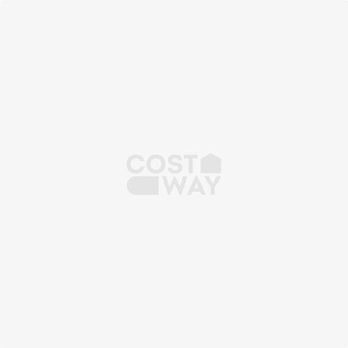 Tweedekans Coast Pet Station gemaakt van hout om te voeden en water met roestvrijstalen kom en hangend wit