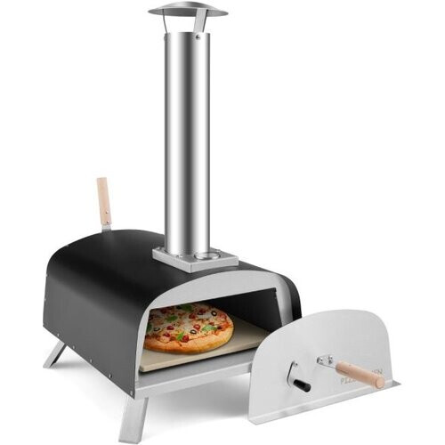 Tweedekans Coast Pizzaoven incl. Accessoires - Staal - 42 x 81 x 85 cm - Zwart