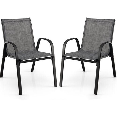 Tweedekans Coast Tuinstoelen set van 2 - Max. 120 kg - Grijs