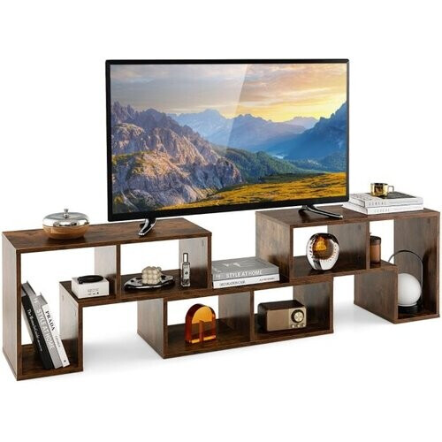 Tweedekans Coast TV Meubelkast - voor 65 inch TV - Bruin - 134-180 x 30 x 43 cm - Bruin - Hout