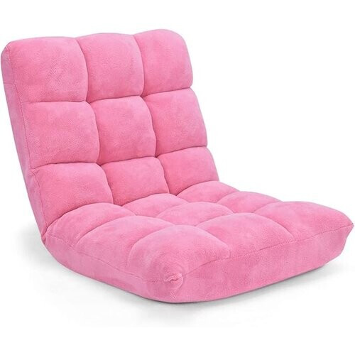 Tweedekans Coast vloerstoel opvouwbare luie bank luie tatami vloerkussen zwart/grijs/koffiebruin roze