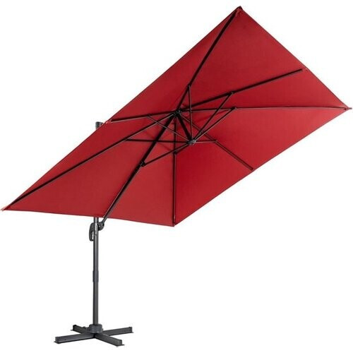 Tweedekans Coast Zweefparasol - Kantelbaar - 300 x 300 x 273 cm - Wijnrood