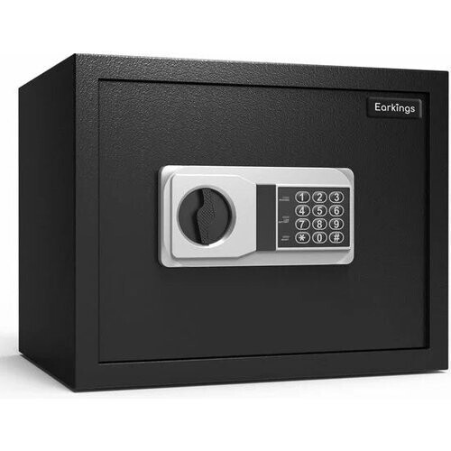 Tweedekans Earkings Kluis 30x38x30 cm met Cijferslot - Kluis Elektronisch Geldkist - Inclusief Bevestigingsmateriaal, Twee Noodsleutels en Alarm Slot - 25.7L