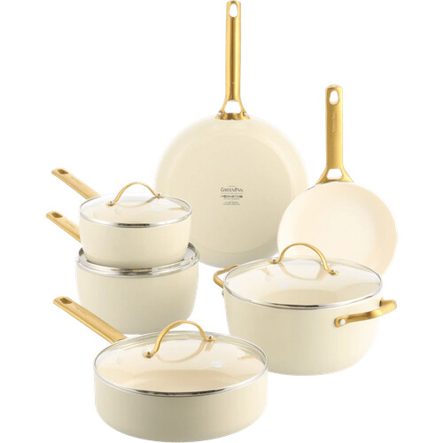 Tweedekans GreenPan Padova Reserve Pannenset 10-delig Cream White