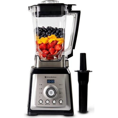 Tweedekans KitchenBrothers - Power Blender - 2000W - 2L - 8 standen/4 snelheden - Roestvrij staal
