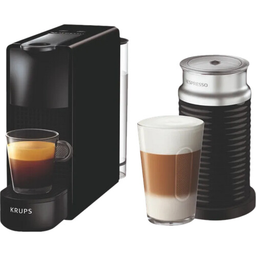 Tweedekans Krups Nespresso Essenza Mini XN1118 Zwart + Melkopschuimer