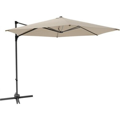 Tweedekans LifeGoods Parasol - Ø300 cm - 30° Kantelbaar - One-push Systeem - Waterdicht - met Hoes - Taupe