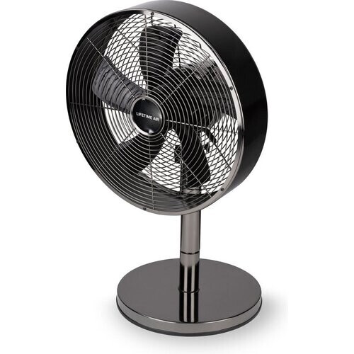 Tweedekans Lifetime Air Tafelventilator - 230V - Bureau Ventilator 30CM - 3 Snelheden - Oscillerende Functie - Kantelbaar - Zwart