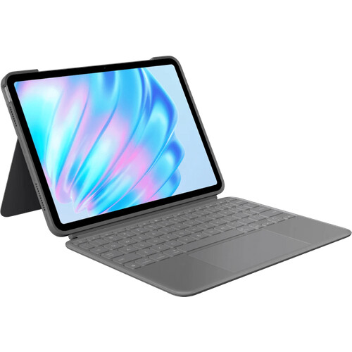 Tweedekans Logitech Combo Touch Apple iPad Air 11" (2026/2025/2024) Toetsenbord Hoes QWERTY Grijs