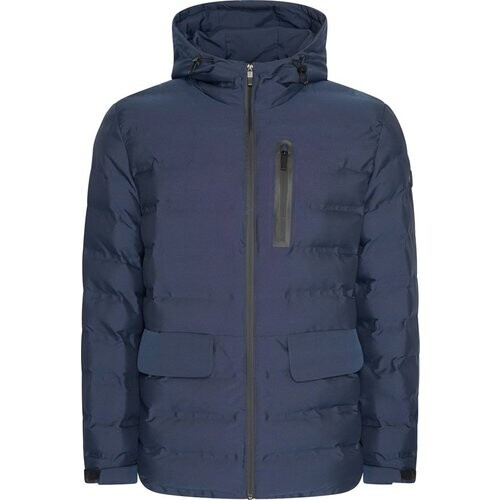 Tweedekans Mario Russo Padded Woven Jacket - Jas Heren - Winterjas Heren - Waterafstotend - Winddicht - Navy - XXL