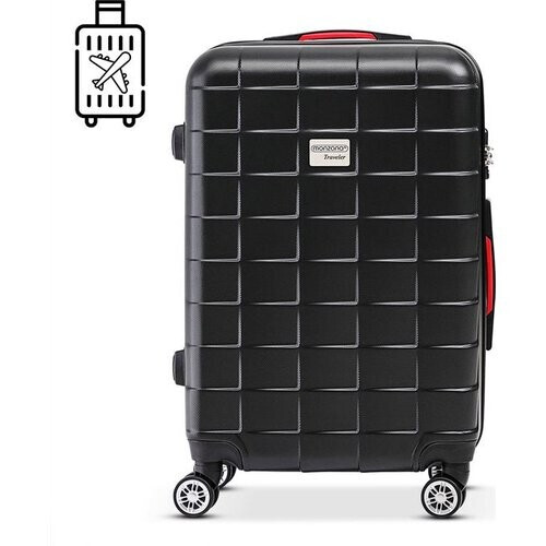 Tweedekans Monzana Exopack hardcase koffer zwart 67x44x28cm