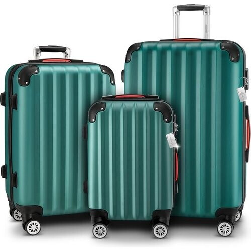 Tweedekans MONZANA Kofferset - Koffer M L XL 3-delig Hardcase Handbagage - Groen