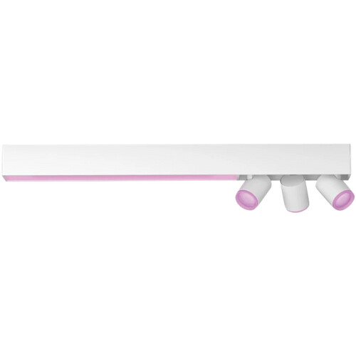 Tweedekans Philips Hue Centris Opbouwspot White and Color - Wit - Rechthoek - 3-spots