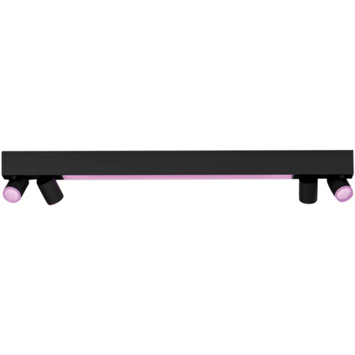 Tweedekans Philips Hue Centris Opbouwspot White and Color - Zwart - Rechthoek - 4-spots