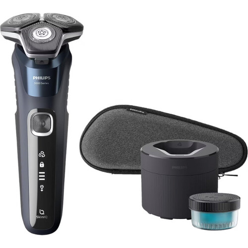 Tweedekans Philips SHAVER Series 5000 S5885/50 scheerapparaat Roterend scheerapparaat Trimmer Blauw