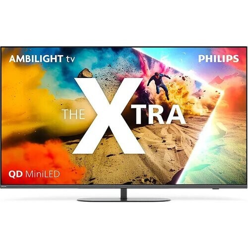 Tweedekans Philips The Xtra 65" 4K MiniLED TV - Quantum Dot - 144 Hz VRR - Ambilight XL - 60 W 4.1 Audio - Zwart
