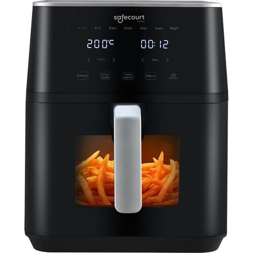 Tweedekans Safecourt Kitchen Airfryer XXL - Heteluchtfriteuse - 1800W - 7L Inhoud - 40ºC tot 200ºC - Zwart