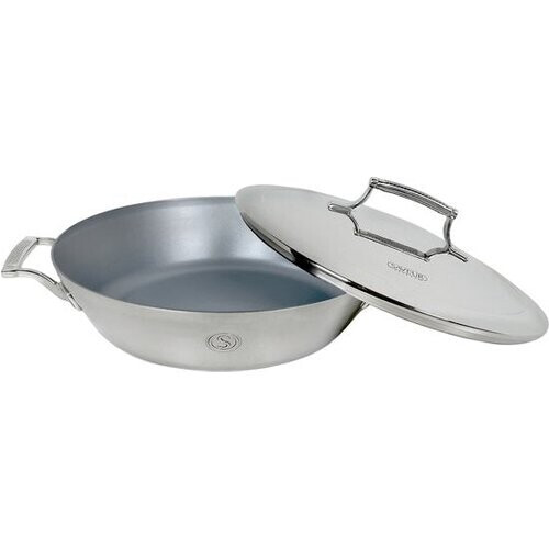 Tweedekans Saveur Selects Hapjespan Ø30 cm – Met Deksel – Antikleef Tri-Ply RVS – Geschikt voor Inductie & Alle Warmtebronnen – Ovenbestendig tot 260°C – Vaatwasserbestendig – Voyage Serie
