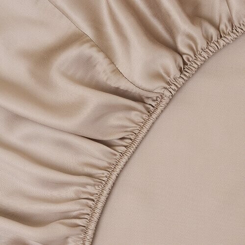 Tweedekans Sjumo – Tencel Sateen Splittopper Hoeslaken – 200x210 cm – Honey Glow Tencel & Katoen-Satijn – Hoogwaardige Glans & Zijdezacht – Antiallergisch & Ademend – Voor Verstelbare Bedden