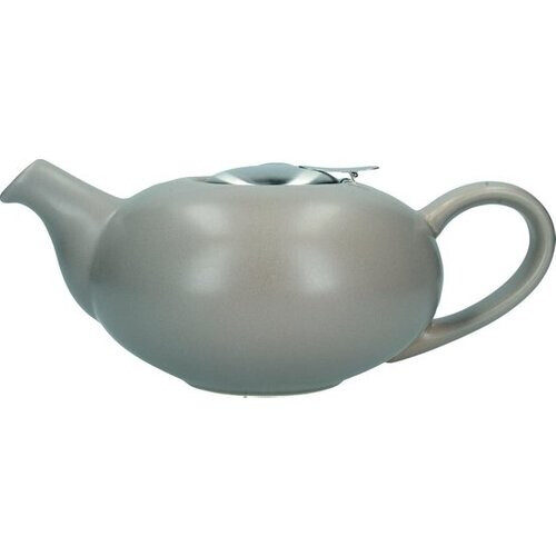 Tweedekans Theepot, met Zeef, Keramiek, Mat Taupe, 0.9 L - London Pottery | Pebble