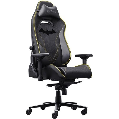 Tweedekans Trust GXT 721BM Ruya Pro Gamingstoel - Batman Edition - Ergonomisch Design - Zwart/Geel
