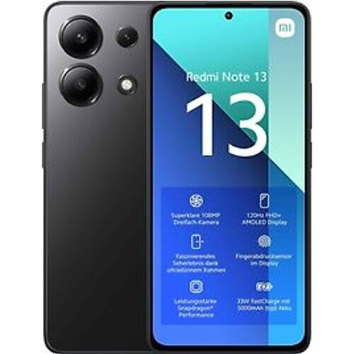 Xiaomi Redmi Note 13 Dual SIM 128GB 6GB RAM middernacht zwart